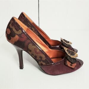 Chinese Laundry Dazzling Bow Suede Leather Pumps